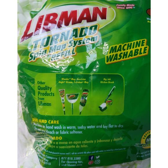 Libman Tornado Spin Mop System Refill Mop Head - Picture 7 of 7